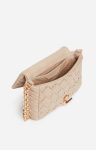 Women Beige Vanessa Bruno Crossbody Bags Small Braided Leather Moon Bag In Lambskin Leather - Image 4