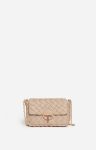 Women Beige Vanessa Bruno Crossbody Bags Small Braided Leather Moon Bag In Lambskin Leather