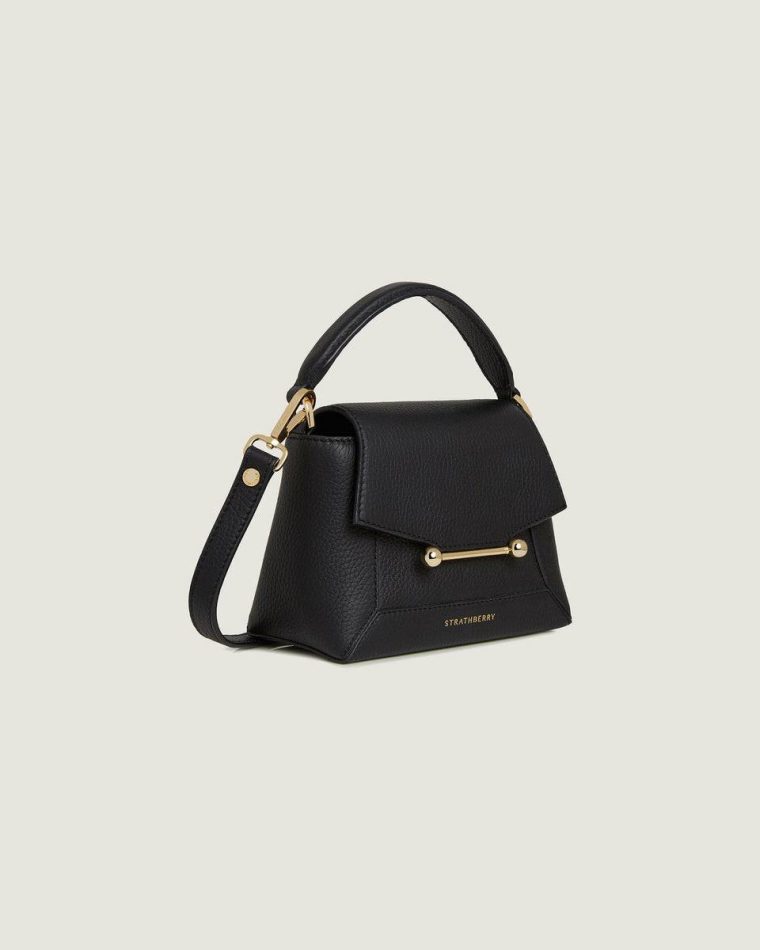 Women Black Crossbody Bags Strathberry Mosaic Nano - Image 2
