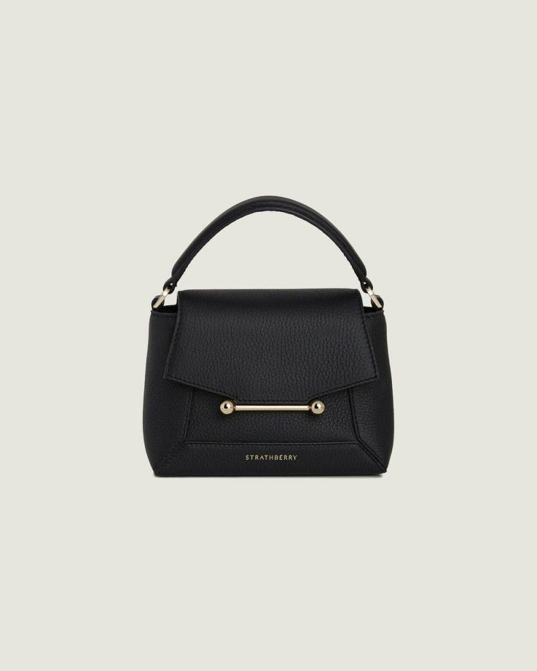 Women Black Crossbody Bags Strathberry Mosaic Nano - Image 3