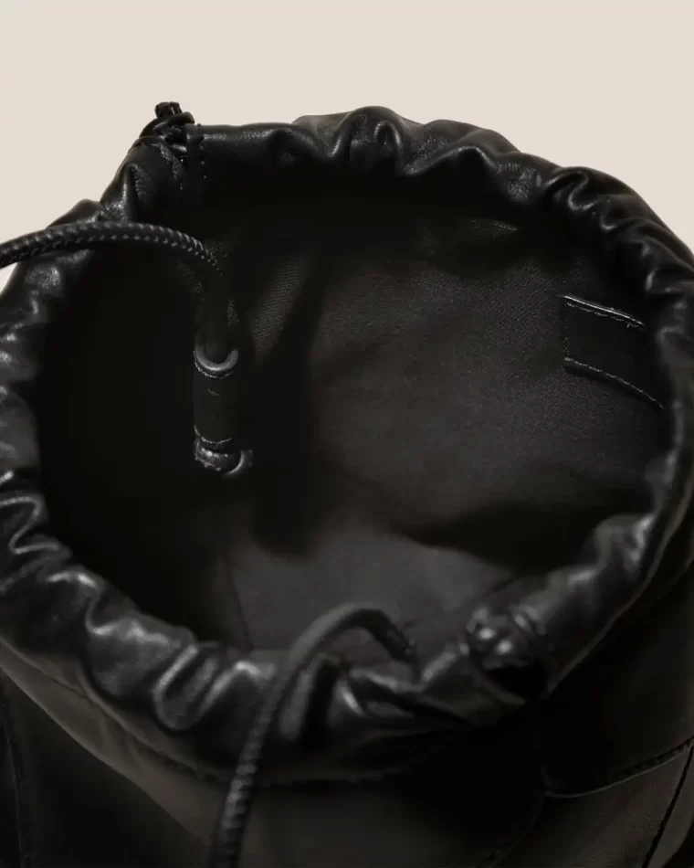 Women Black Duixa Crossbody - Drawstring Detail Crossbody Bag Crossbody Bags Hereu - Image 2