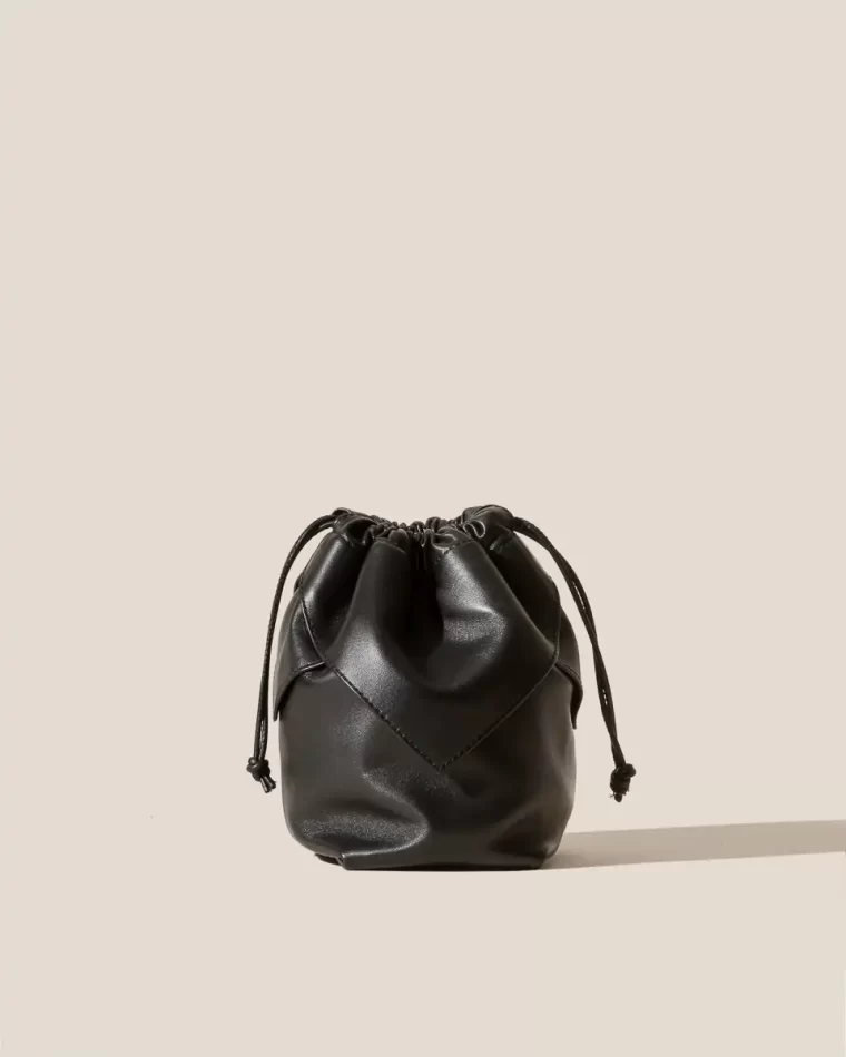 Women Black Duixa Crossbody - Drawstring Detail Crossbody Bag Crossbody Bags Hereu