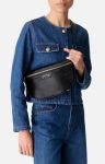 Women Black Leather Bum Bag In Cowhide Leather Bum Bags Vanessa Bruno - Image 2