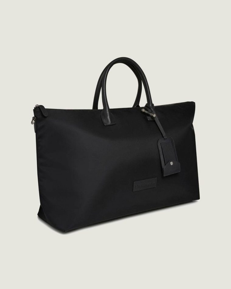 Women Black Nylon Large Travel Tote Travel Bags Strathberry - Image 2