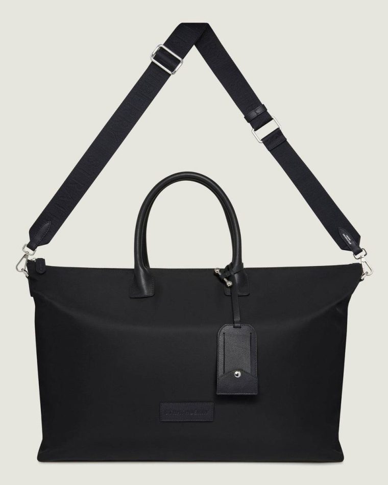 Women Black Nylon Large Travel Tote Travel Bags Strathberry - Image 3