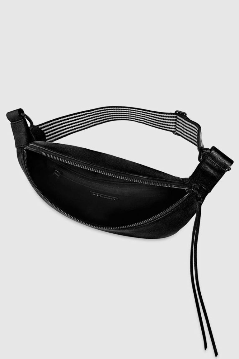 Women Black Rebecca Minkoff Bree Belt Bag With Webbing Belt Bag - Image 3
