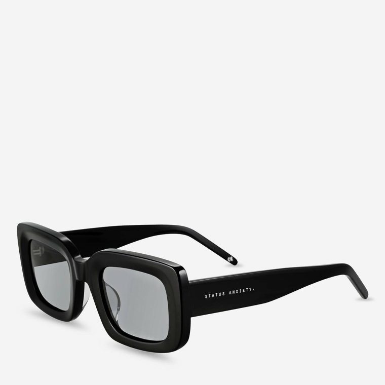 Women Black Status Anxiety Sunglasses Unyielding Sunglasses - Black - Image 2