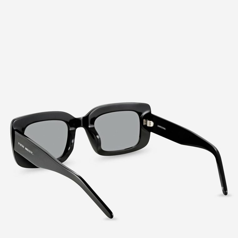 Women Black Status Anxiety Sunglasses Unyielding Sunglasses - Black - Image 4