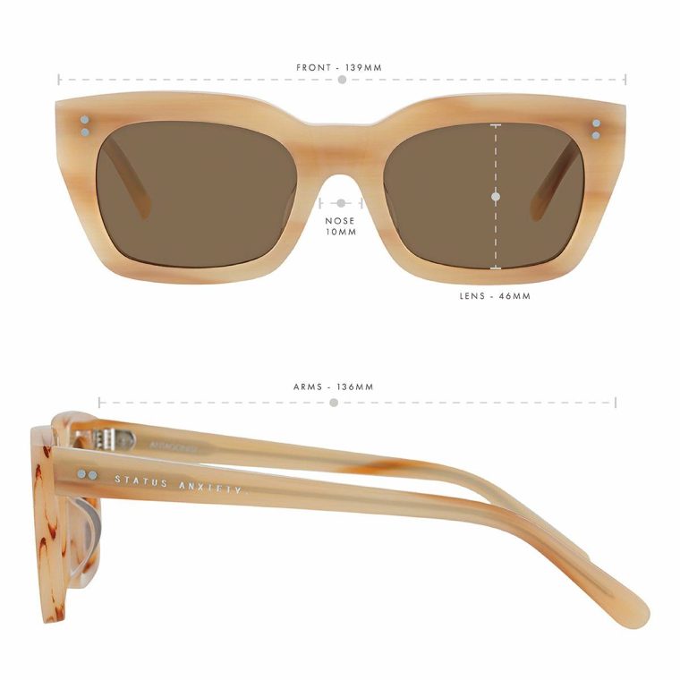 Women Blonde Status Anxiety Sunglasses Antagonist Sunglasses - Blonde - Image 5