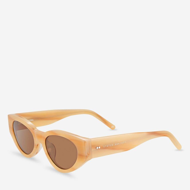 Women Blonde Sunglasses Visceral Sunglasses - Blonde Status Anxiety - Image 2
