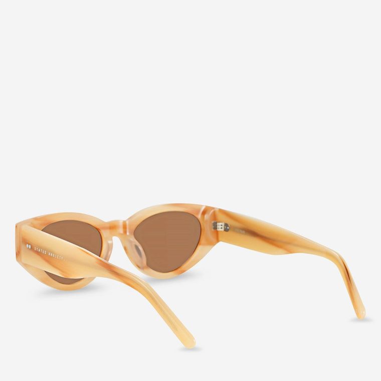 Women Blonde Sunglasses Visceral Sunglasses - Blonde Status Anxiety - Image 4