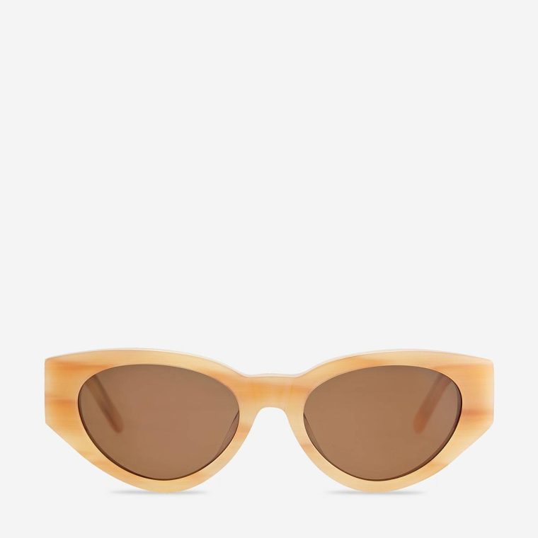 Women Blonde Sunglasses Visceral Sunglasses - Blonde Status Anxiety