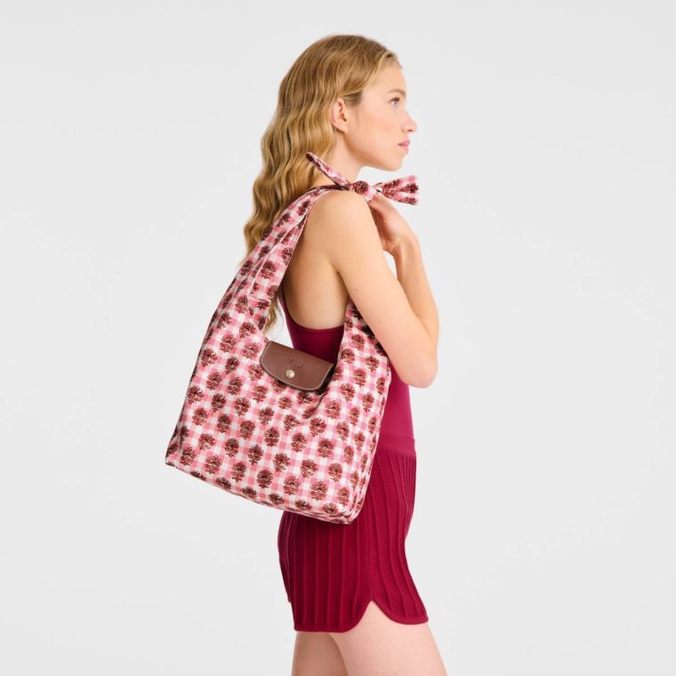 Women Blush Longchamp Le Pliage Collection M Shoulder Bag Blush - Canvas Shoulder Bags - Image 2