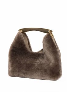 Women Boomerang Default Title Boomerang Shearling Taupe Elleme - Image 3