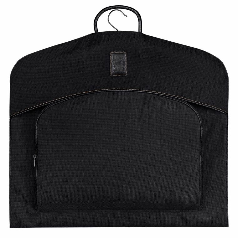 Women Boxford Garment Cover Black - Recycled Canvas Black Travel Accessories Longchamp