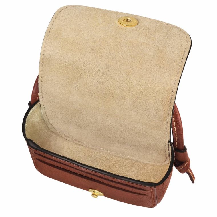 Women Brown Épure Coin Purse With Leather Lace Brown - Leather Longchamp Cardholders & Coin Purses - Image 4