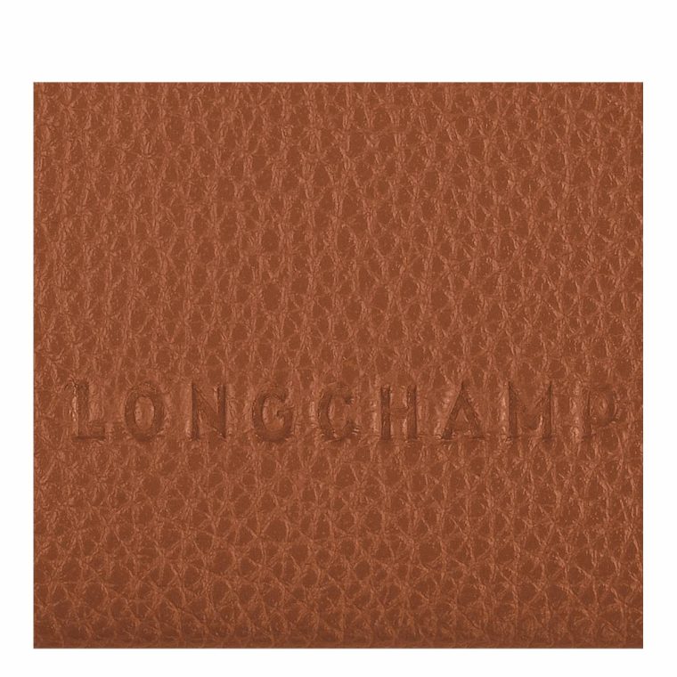 Women Caramel Le Foulonné Card Holder Caramel - Leather Longchamp Cardholders & Coin Purses - Image 3
