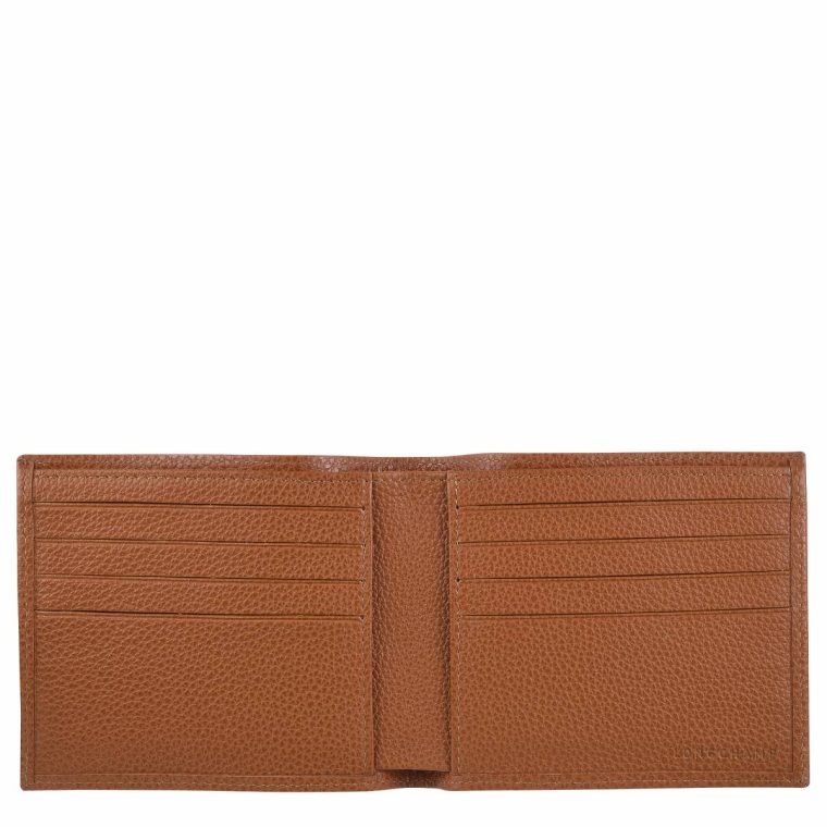 Women Caramel Leather Wallets Le Foulonné Wallet Caramel - Leather Longchamp - Image 2