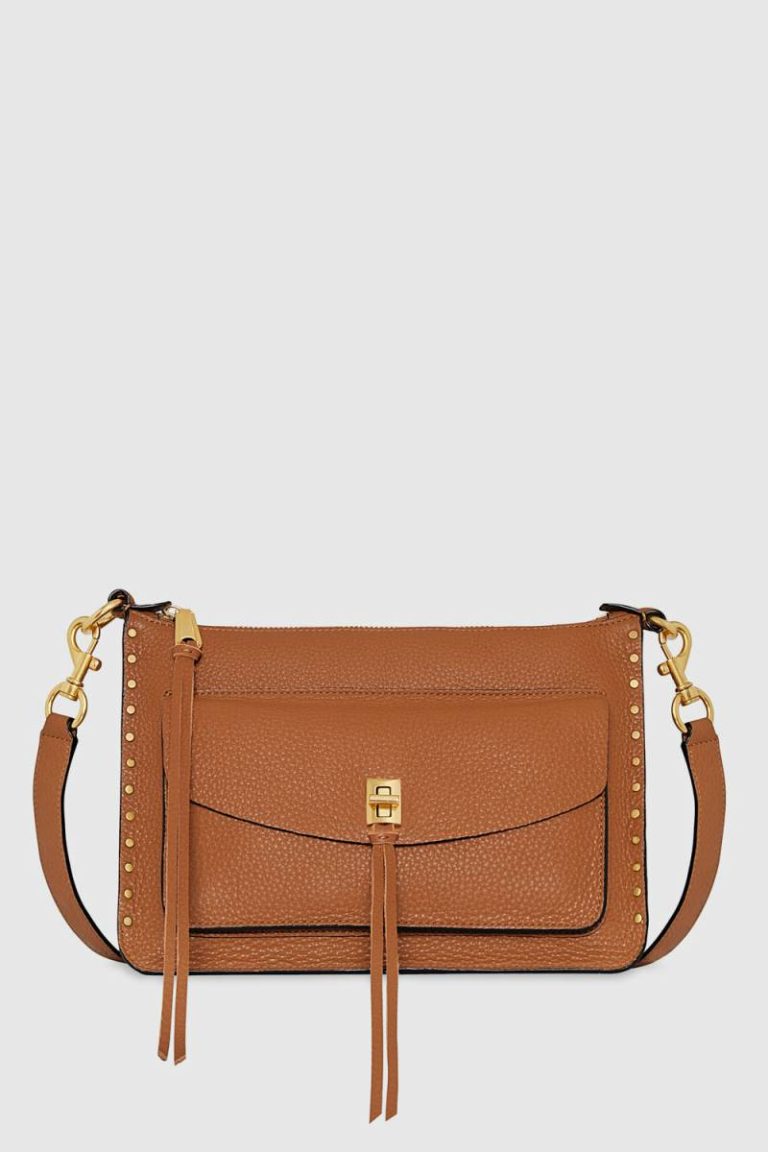 Women Caramello Rebecca Minkoff Darren Signature Shoulder Bag Crossbody Bag