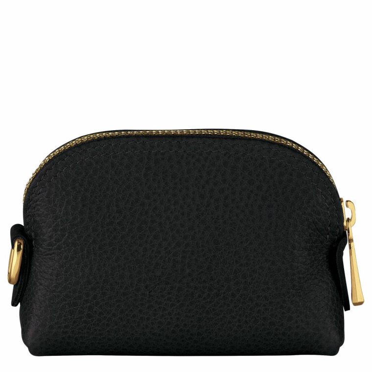 Women Cardholders & Coin Purses Longchamp Le Foulonné Coin Purse Black - Leather Black - Image 2