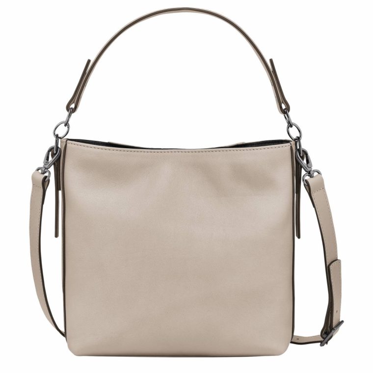 Women Clay Longchamp 3D S Crossbody Bag Clay - Leather Leather Bags - Image 4