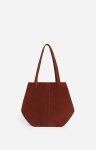 Women Cognac Shoulder Bags Vanessa Bruno Small Calf Leather Daily Tote 100% Cow Leather - Image 4