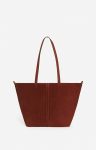 Women Cognac Shoulder Bags Vanessa Bruno Small Calf Leather Daily Tote 100% Cow Leather