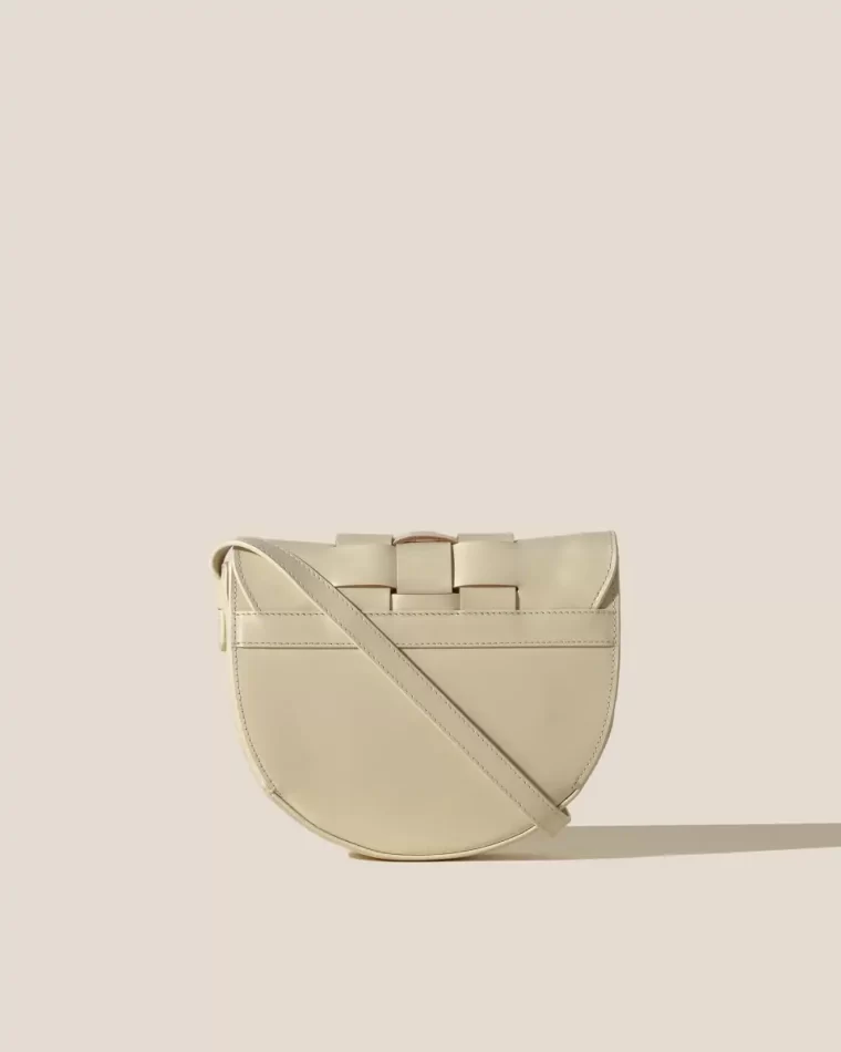 Women Crossbody Bags Hereu Sinia - Satchel Interwoven Front Detail Bag Custard - Image 5