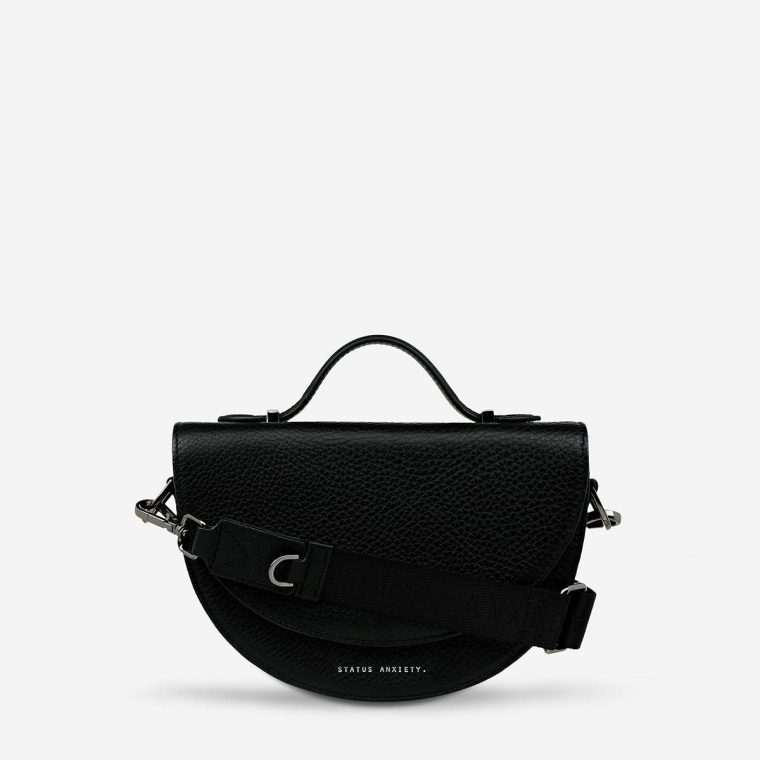 Women Crossbody Status Anxiety All Nighter Bag With Webbed Strap - Black Black - Image 2