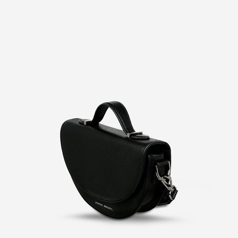 Women Crossbody Status Anxiety All Nighter Bag With Webbed Strap - Black Black - Image 3