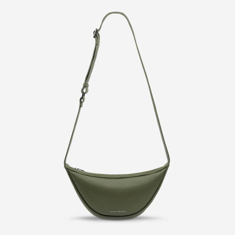 Women Crossbody Status Anxiety Khaki Glued To You Bag - Khaki
