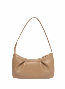 Women Elleme Taupe Dimple Pochette Leather Taupe Dimple