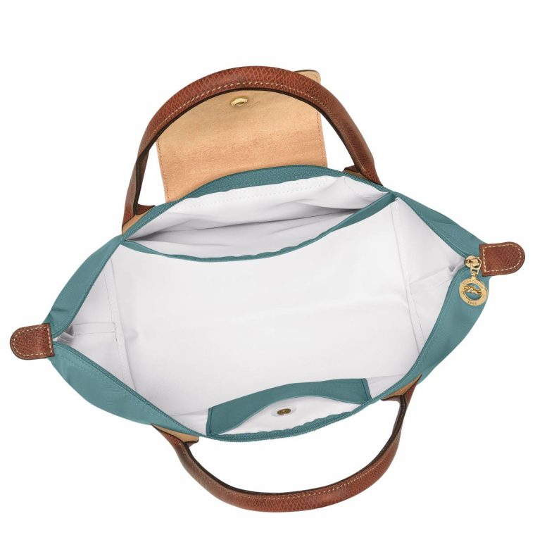 Women Eucalyptus Le Pliage Original M Tote Bag Eucalyptus - Recycled Canvas Longchamp Shoulder Bags - Image 3