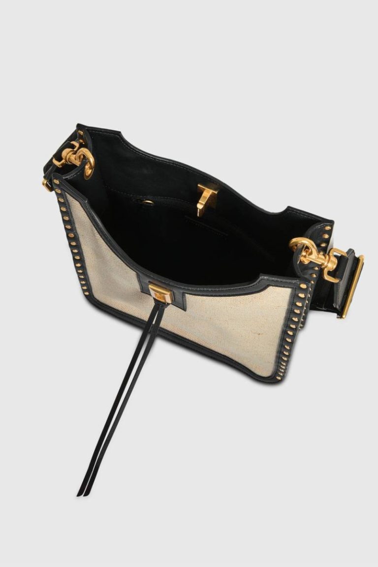 Women Feed Bag Darren Surplus Medium Feed Natural-Black Rebecca Minkoff - Image 3