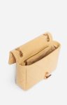 Women Ginger Colour Vanessa Bruno Quilted Bags Medium Matte Leather Moon Bag Made In Italy - Image 3