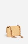 Women Ginger Colour Vanessa Bruno Quilted Bags Medium Matte Leather Moon Bag Made In Italy - Image 4