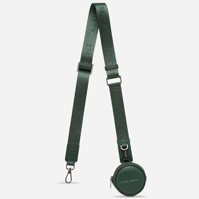 Women Green Web Strap Thin - Green Status Anxiety Bag Straps - Image 2
