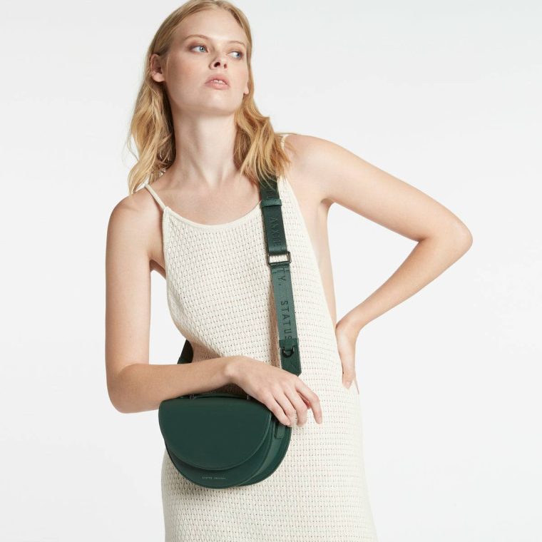 Women Green Web Strap Thin - Green Status Anxiety Bag Straps - Image 5