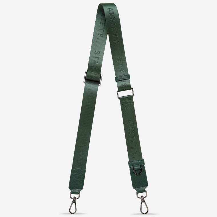 Women Green Web Strap Thin - Green Status Anxiety Bag Straps