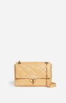 Women Large Matte Leather Moon Bag Made In Italy Quilted Bags Vanessa Bruno Ginger Colour