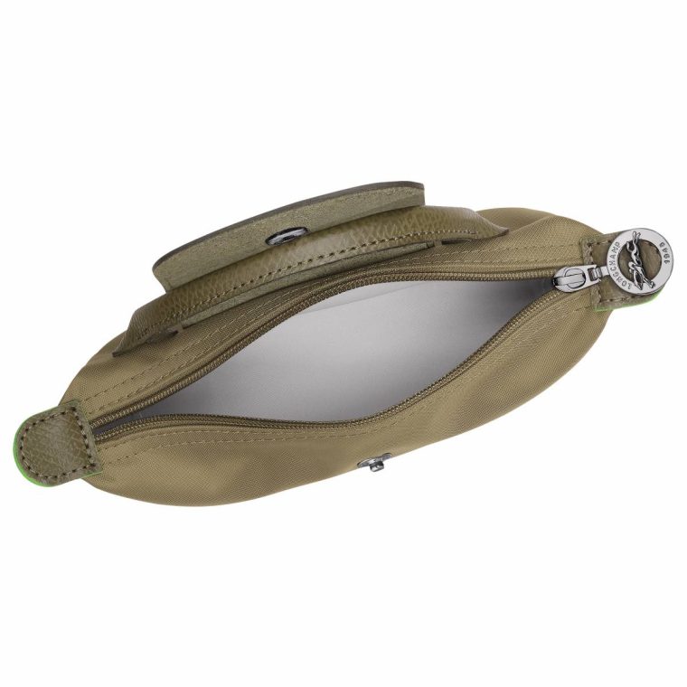 Women Le Pliage Green Pouch With Handle Artichoke - Recycled Canvas Longchamp Artichoke Pouches & Cases - Image 4