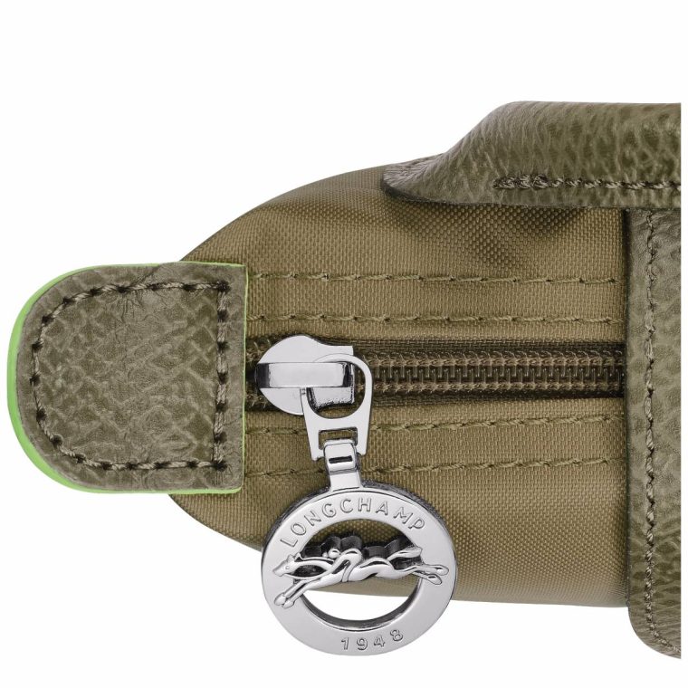 Women Le Pliage Green Pouch With Handle Artichoke - Recycled Canvas Longchamp Artichoke Pouches & Cases - Image 5