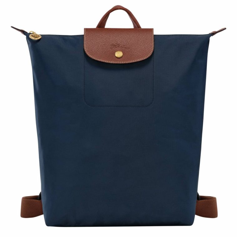 Women Le Pliage Original M Backpack Navy - Canvas Navy Longchamp Backpacks
