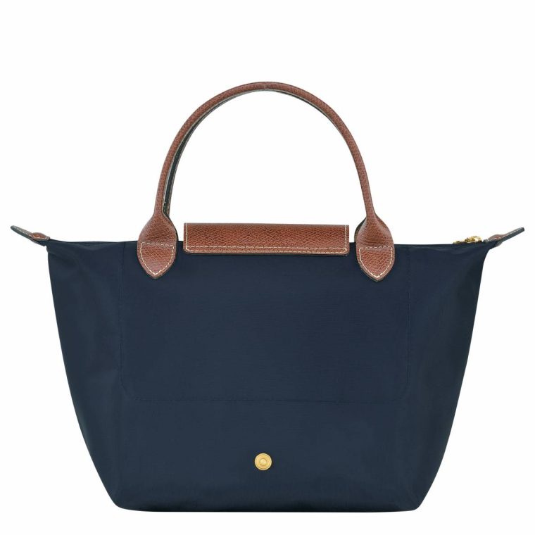 Women Le Pliage Original S Handbag Navy - Recycled Canvas Handbags Longchamp Navy - Image 3