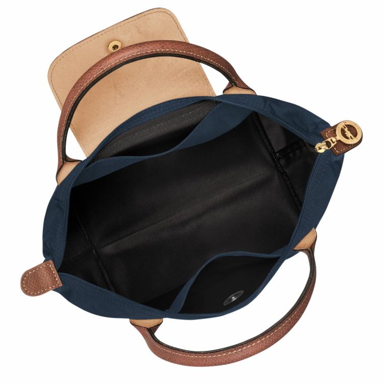 Women Le Pliage Original S Handbag Navy - Recycled Canvas Handbags Longchamp Navy - Image 4