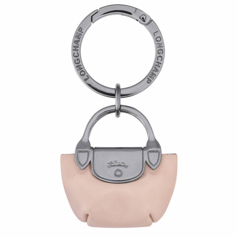 Women Le Pliage Xtra Key Ring Nude - Leather Longchamp Nude Keyrings