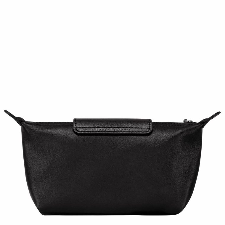 Women Le Pliage Xtra Pouch Black - Leather Black Longchamp Pouches & Cases - Image 3