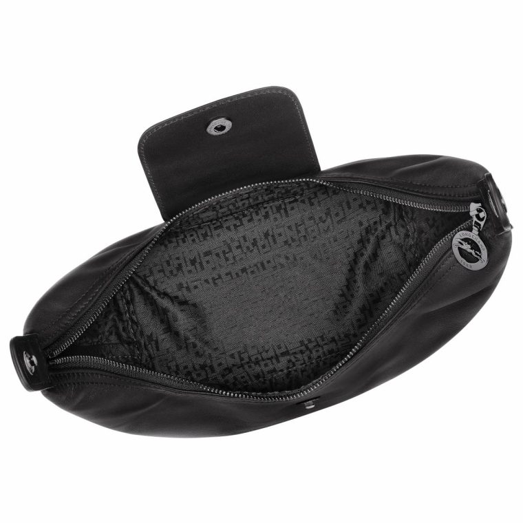 Women Le Pliage Xtra Xs Handbag Black - Leather Black Leather Bags Longchamp - Image 5