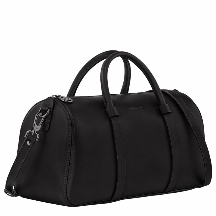 Women Leather Bags Daylong L Handbag Black - Leather Black Longchamp - Image 2