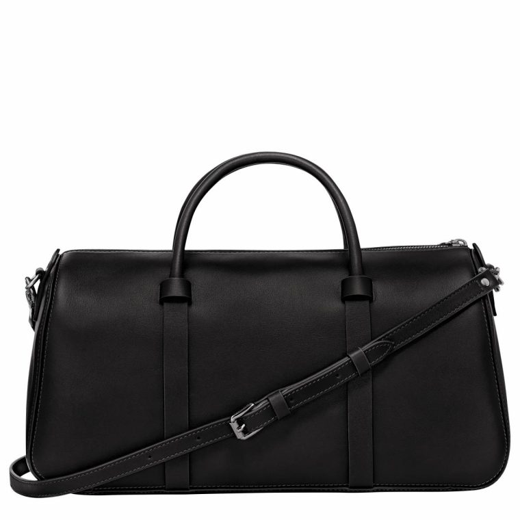 Women Leather Bags Daylong L Handbag Black - Leather Black Longchamp - Image 3